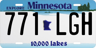 MN license plate 771LGH