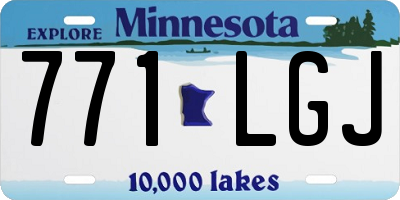 MN license plate 771LGJ