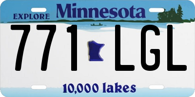 MN license plate 771LGL
