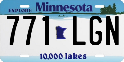 MN license plate 771LGN