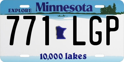 MN license plate 771LGP