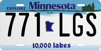 MN license plate 771LGS