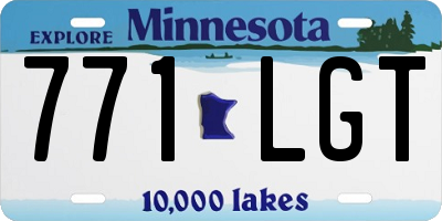 MN license plate 771LGT