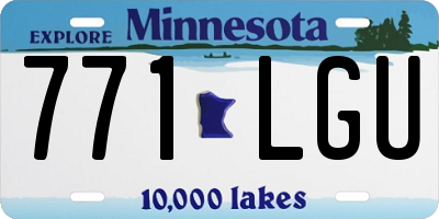MN license plate 771LGU
