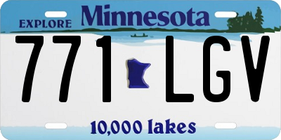 MN license plate 771LGV