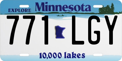 MN license plate 771LGY