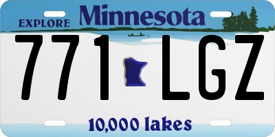 MN license plate 771LGZ