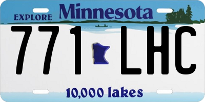 MN license plate 771LHC