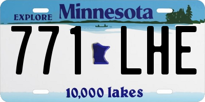 MN license plate 771LHE