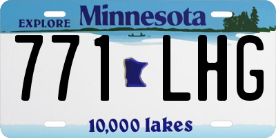 MN license plate 771LHG