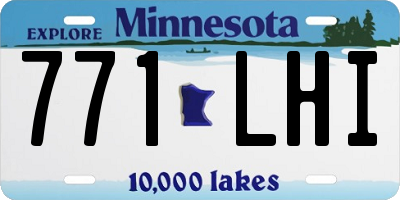 MN license plate 771LHI