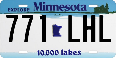 MN license plate 771LHL