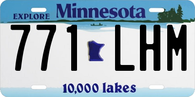 MN license plate 771LHM