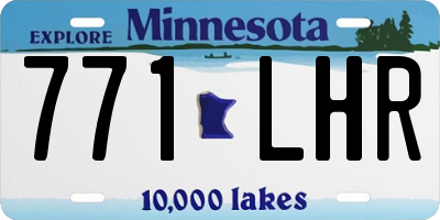 MN license plate 771LHR