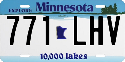 MN license plate 771LHV