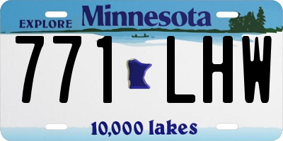 MN license plate 771LHW