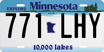 MN license plate 771LHY