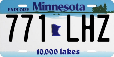 MN license plate 771LHZ