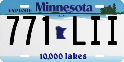 MN license plate 771LII