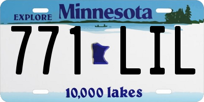 MN license plate 771LIL
