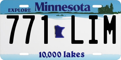 MN license plate 771LIM