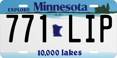 MN license plate 771LIP