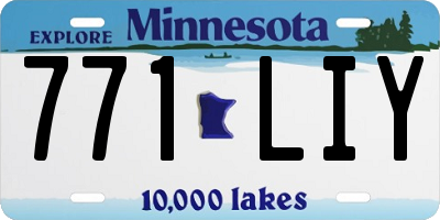 MN license plate 771LIY
