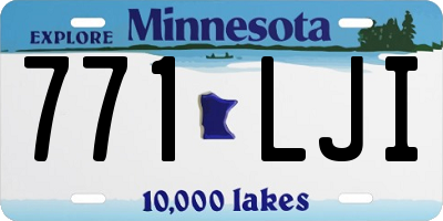 MN license plate 771LJI
