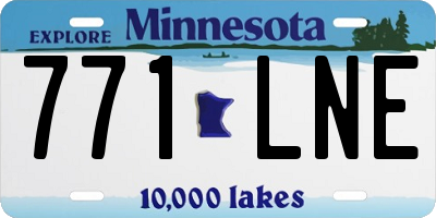 MN license plate 771LNE