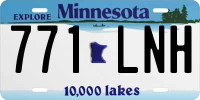 MN license plate 771LNH