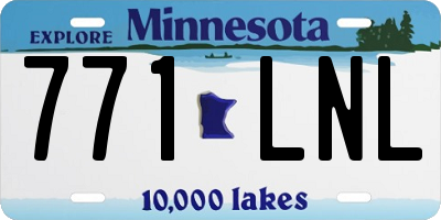 MN license plate 771LNL