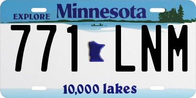 MN license plate 771LNM