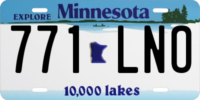 MN license plate 771LNO