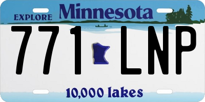 MN license plate 771LNP