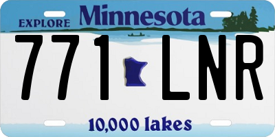 MN license plate 771LNR