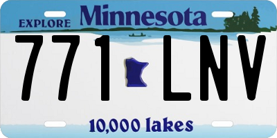 MN license plate 771LNV