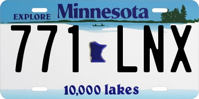 MN license plate 771LNX