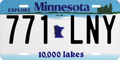 MN license plate 771LNY