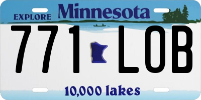 MN license plate 771LOB