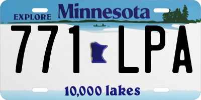 MN license plate 771LPA