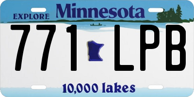 MN license plate 771LPB