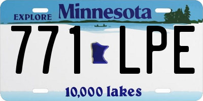 MN license plate 771LPE