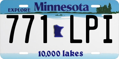 MN license plate 771LPI