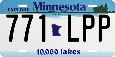 MN license plate 771LPP
