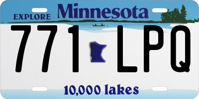 MN license plate 771LPQ
