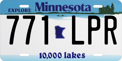 MN license plate 771LPR