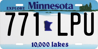 MN license plate 771LPU