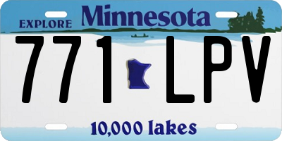 MN license plate 771LPV