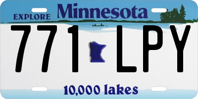 MN license plate 771LPY