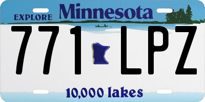MN license plate 771LPZ